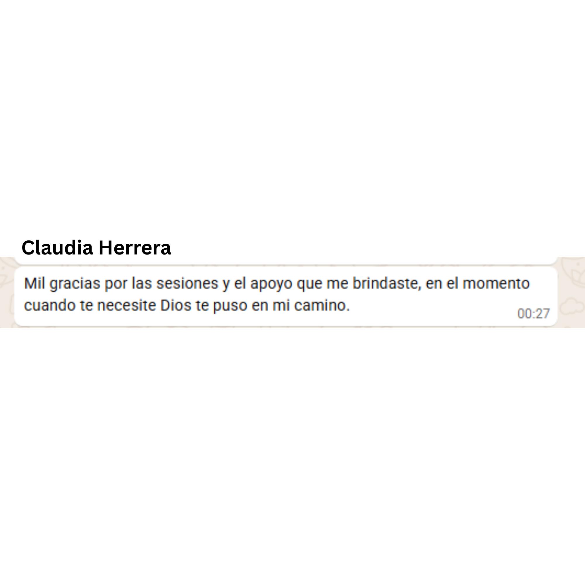 Testimonio de Claudia Herrera