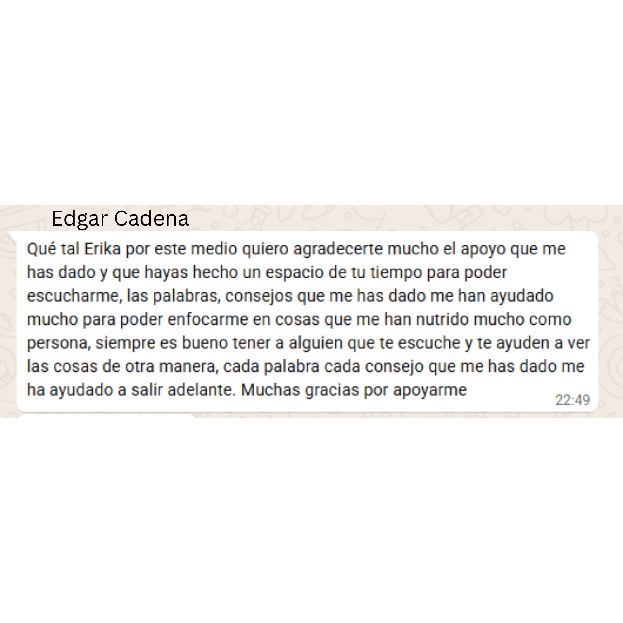 Testimonio de Edgar Cadena