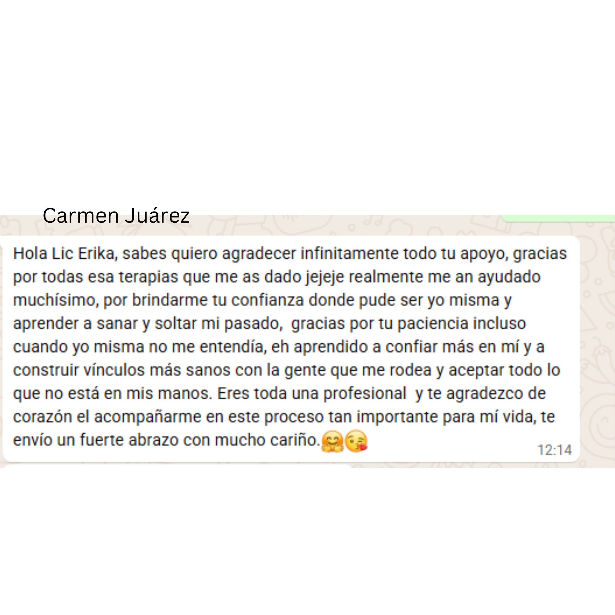 Testimonio de Carmen Juárez